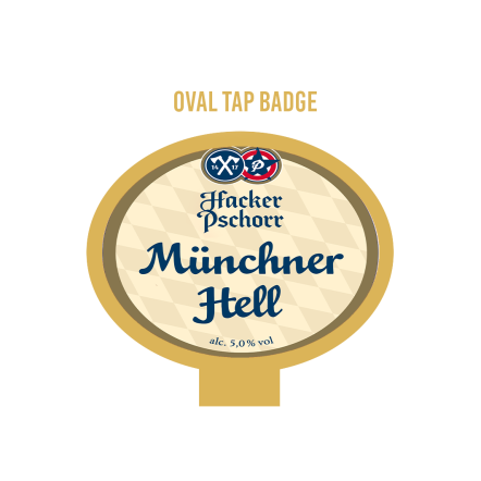Hacker-Pschorr Munich Hell OVAL badge