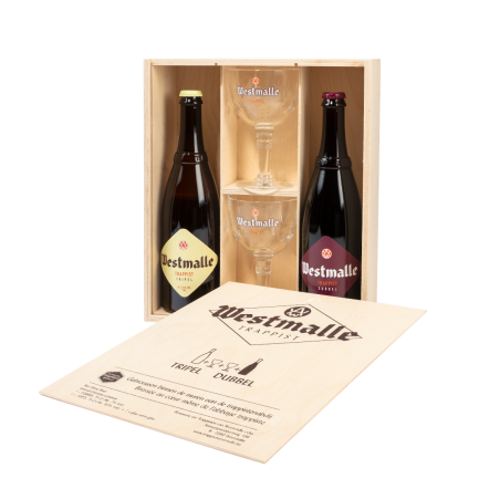 Westmalle Gift Pack 3x (2x75cl & 2 Glasses)